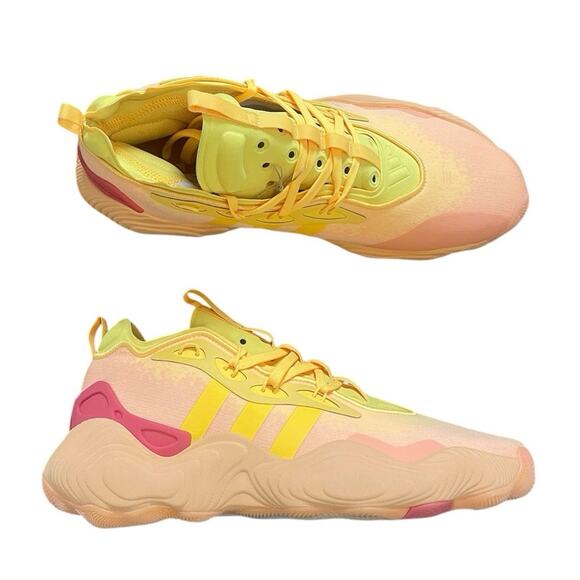 NWOB Adidas x Trae Young Acid Orange Sneakers Men Size 12 Women 13  Streetwear